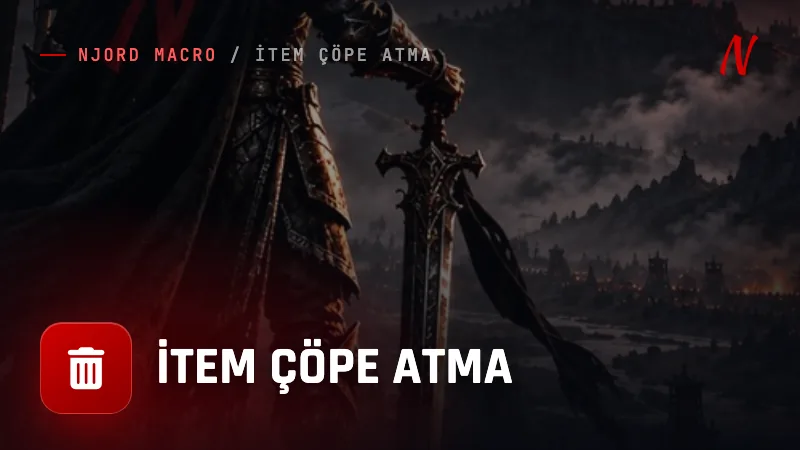İtem Çöpe Atma – Knight Online Macro videosu